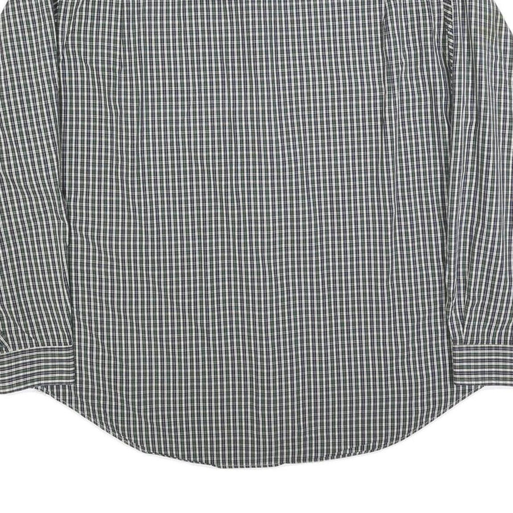 RALPH LAUREN Mens Green Check Shirt 2XL Long Sleeve Button-Down Collar Cotton