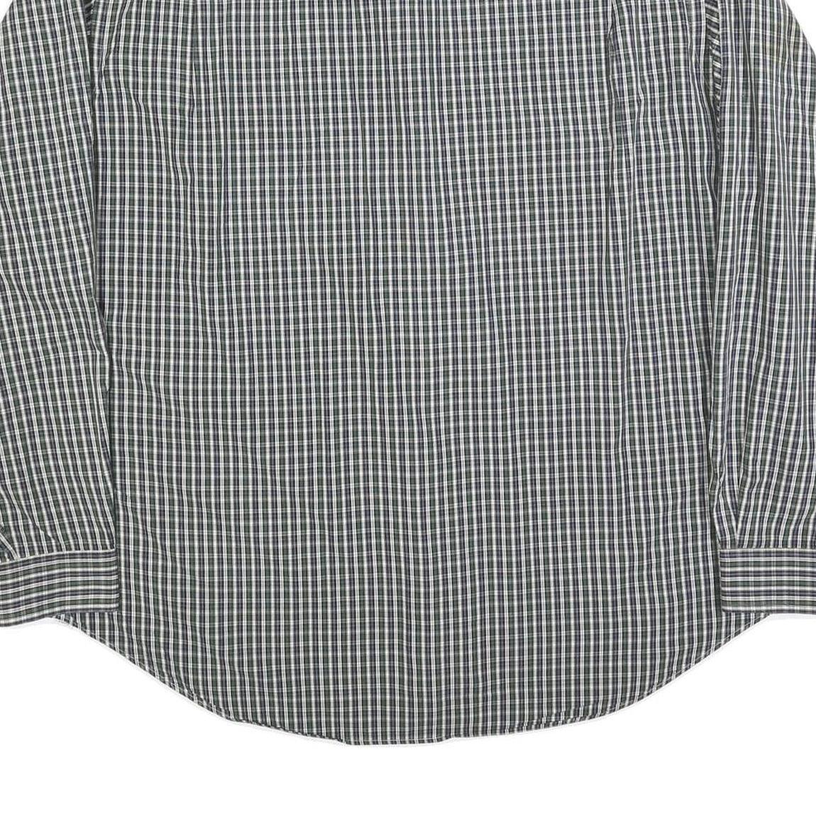 RALPH LAUREN Mens Green Check Shirt 2XL Long Sleeve Button-Down Collar Cotton
