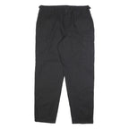 PROPPER INTERNATIONAL Mens Black Cotton Blend Regular Cargo Trousers W37 L32