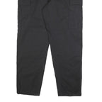 PROPPER INTERNATIONAL Mens Black Cotton Blend Regular Cargo Trousers W37 L32