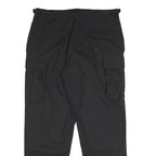 PROPPER INTERNATIONAL Mens Black Cotton Blend Regular Cargo Trousers W37 L32