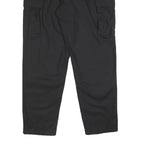 PROPPER INTERNATIONAL Mens Black Cotton Blend Regular Cargo Trousers W37 L32