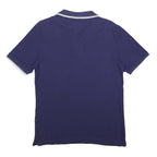 UMBRO Womens Blue Short Sleeve Plain Polo Shirt M Cotton Sport Casual
