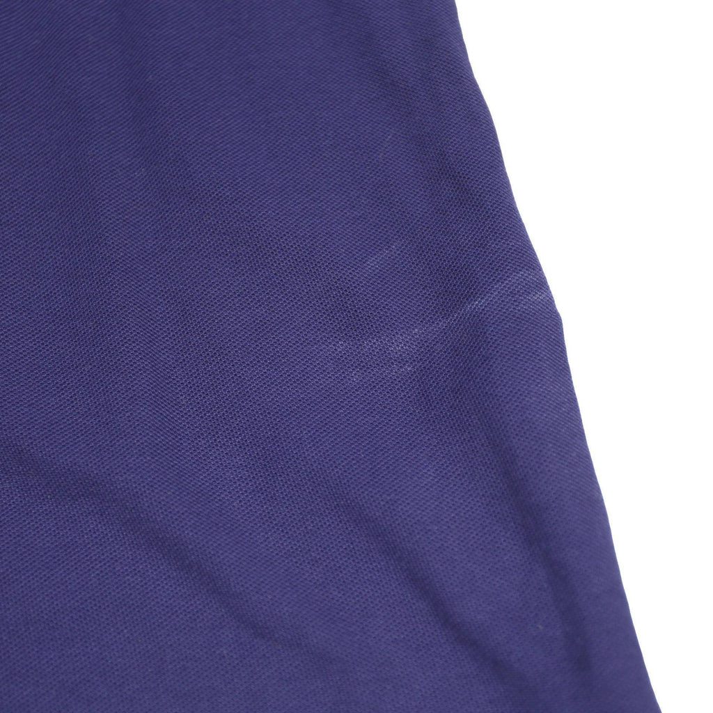 UMBRO Womens Blue Short Sleeve Plain Polo Shirt M Cotton Sport Casual