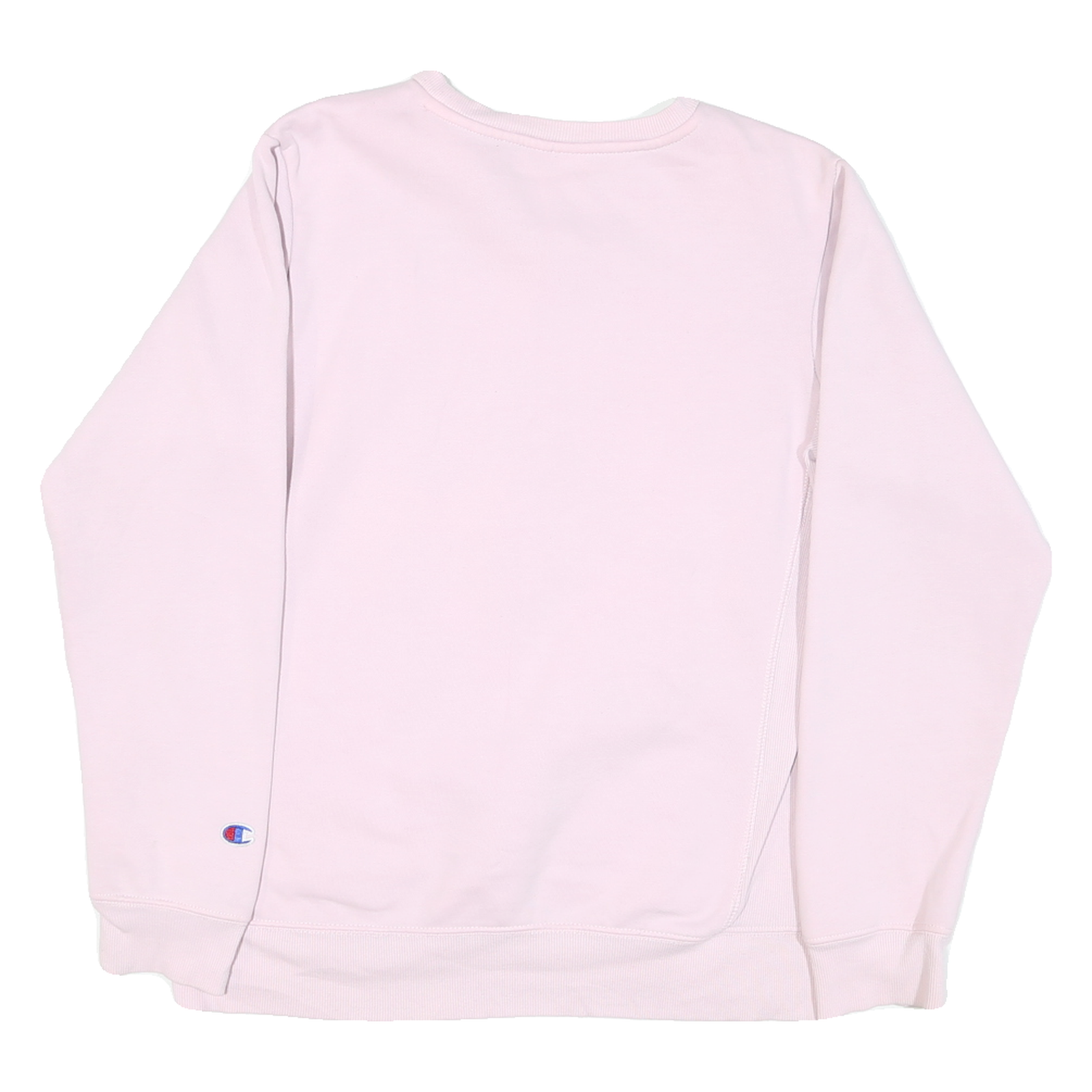 CHAMPION Womens Pink Cotton Blend Crew Neck XL Embroidered Logo Sweatshirt