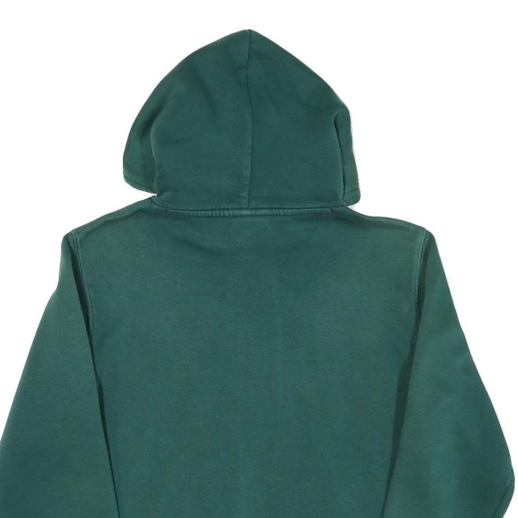 CHAMPION Mens Green Hoodie S Cotton Blend Pullover Logo Hooded Sweatshirt