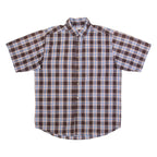 WRANGLER Mens Shirt Brown Check L
