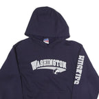 CHAMPION Mens Navy Washington Huskies Pullover Hoodie XL Cotton Blend
