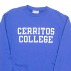 CHAMPION Cerritos College California Mens Sweatshirt Blue USA L