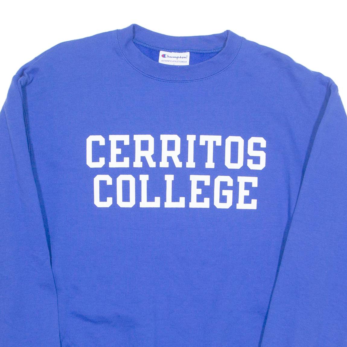 CHAMPION Cerritos College California Mens Sweatshirt Blue USA L