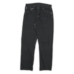 LEVI'S 521 02 Mens Jeans Black Regular Straight Denim Medium W31 L30 Classic Fit