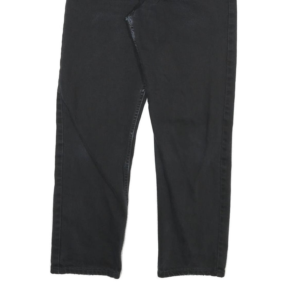 LEVI'S 521 02 Mens Jeans Black Regular Straight Denim Medium W31 L30 Classic Fit