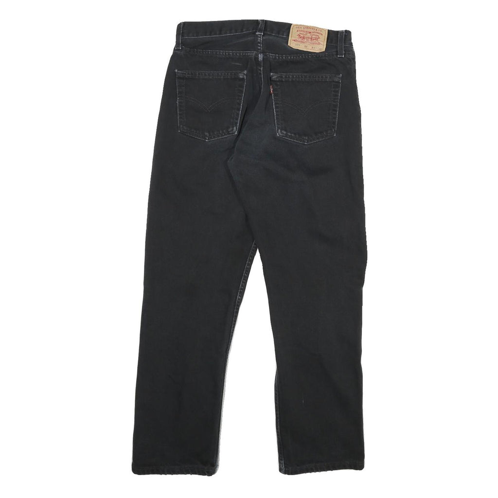 LEVI'S 521 02 Mens Jeans Black Regular Straight Denim Medium W31 L30 Classic Fit