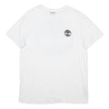 TIMBERLAND Mens White Cotton Blend Graphic T-Shirt M Short Sleeve Crew Neck