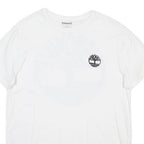 TIMBERLAND Mens White Cotton Blend Graphic T-Shirt M Short Sleeve Crew Neck