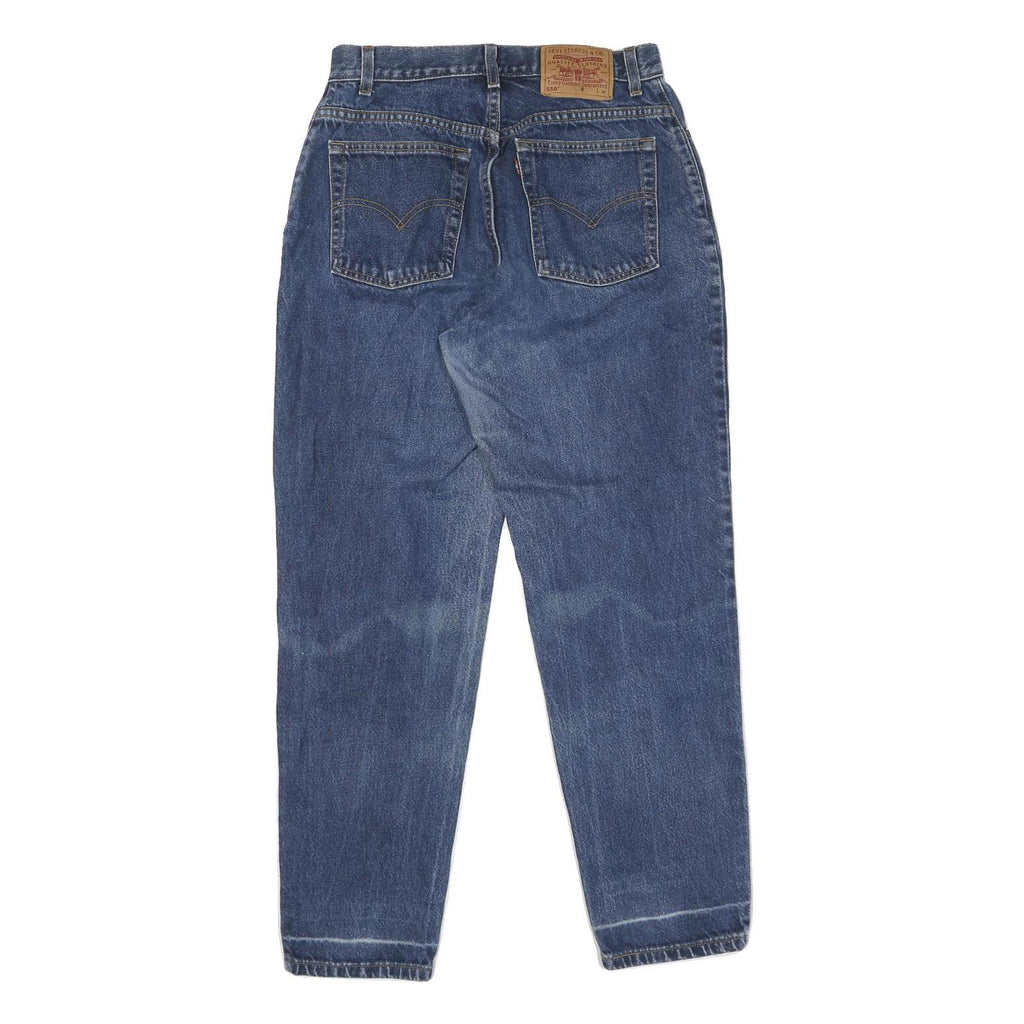 LEVI'S 550 Straight Womens Jeans Blue Denim Regular Fit Cotton W30 L30 Zip