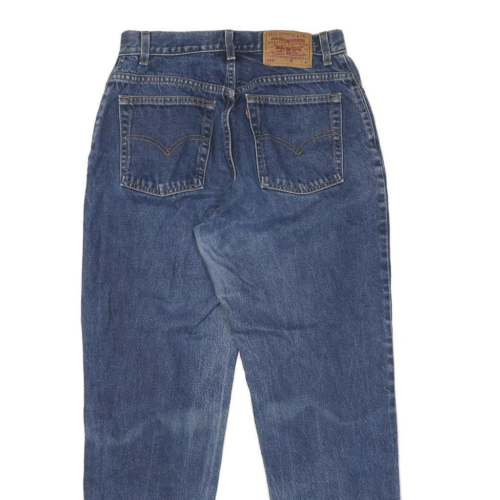 LEVI'S 550 Straight Womens Jeans Blue Denim Regular Fit Cotton W30 L30 Zip