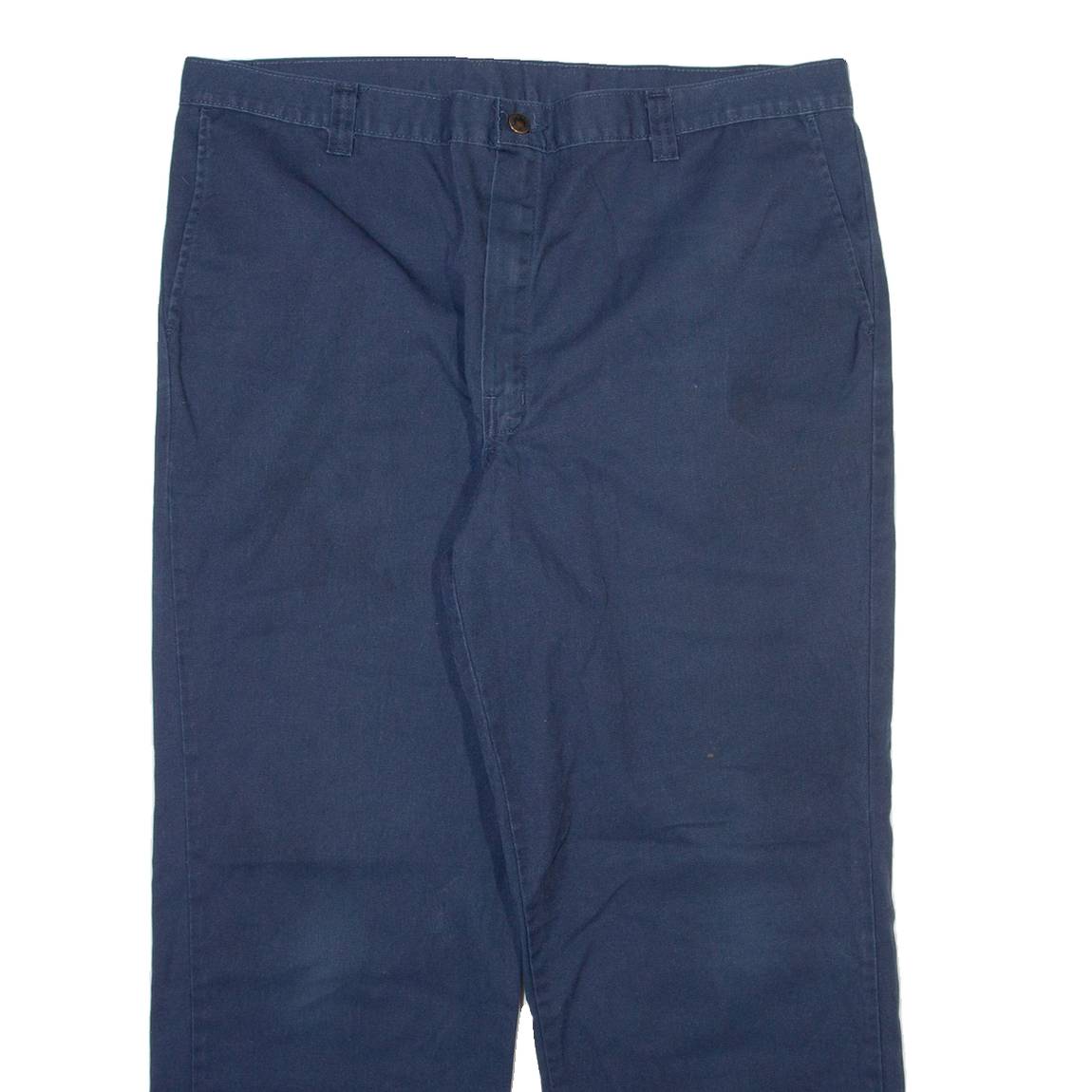 DICKIES Mens Trousers Blue Regular Straight W40 L30