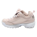 FILA Disruptor Womens Leather Synthetic Trainers Pink UK 5 Chunky Sports