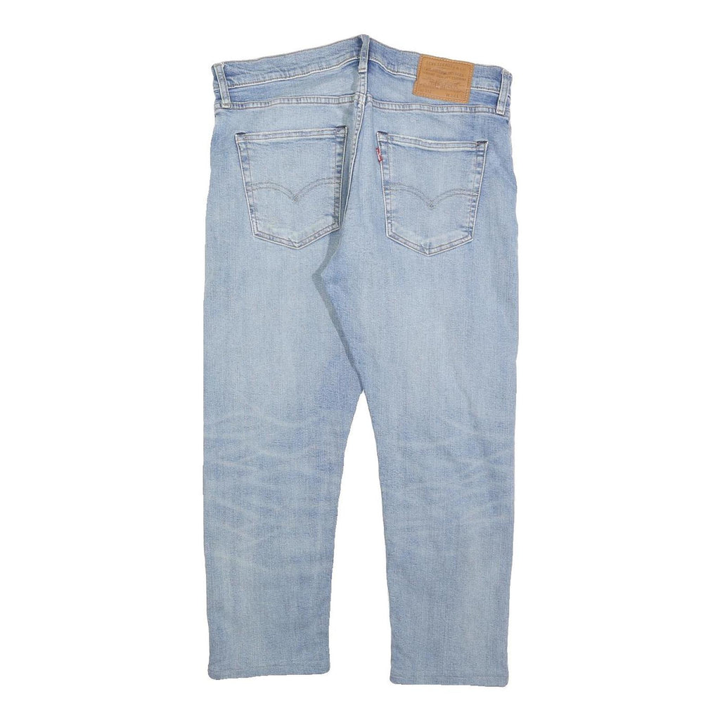 LEVI'S 512 BIG E Mens Slim Jeans Blue Denim Light W34 L25 Cotton Blend Zip