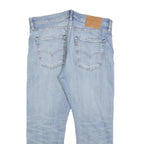 LEVI'S 512 BIG E Mens Slim Jeans Blue Denim Light W34 L25 Cotton Blend Zip