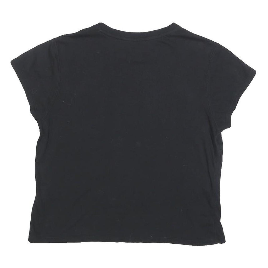 DKNY Womens Black XS Short Sleeve Crew Neck Graphic T-Shirt Sport Logo