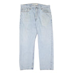 LEVI'S 505 Mens Jeans Blue Regular Straight Denim Light W38 L30 Classic Fit Zip