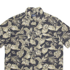 CHAPS Mens Shirt Black Floral L