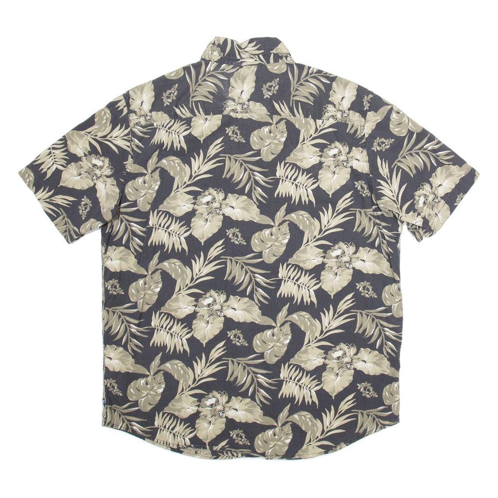 CHAPS Mens Shirt Black Floral L