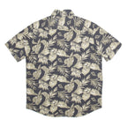 CHAPS Mens Shirt Black Floral L