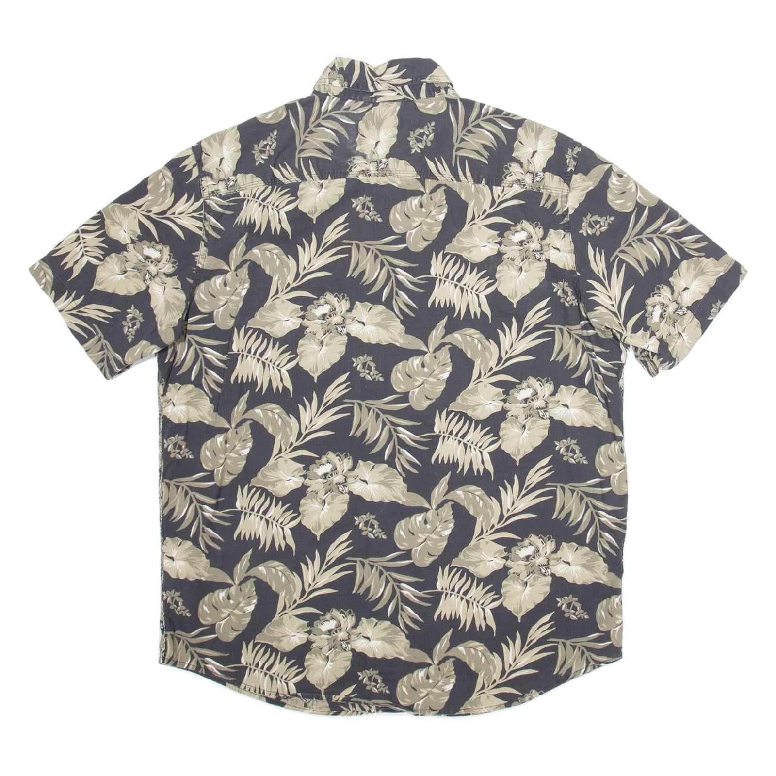 CHAPS Mens Shirt Black Floral L