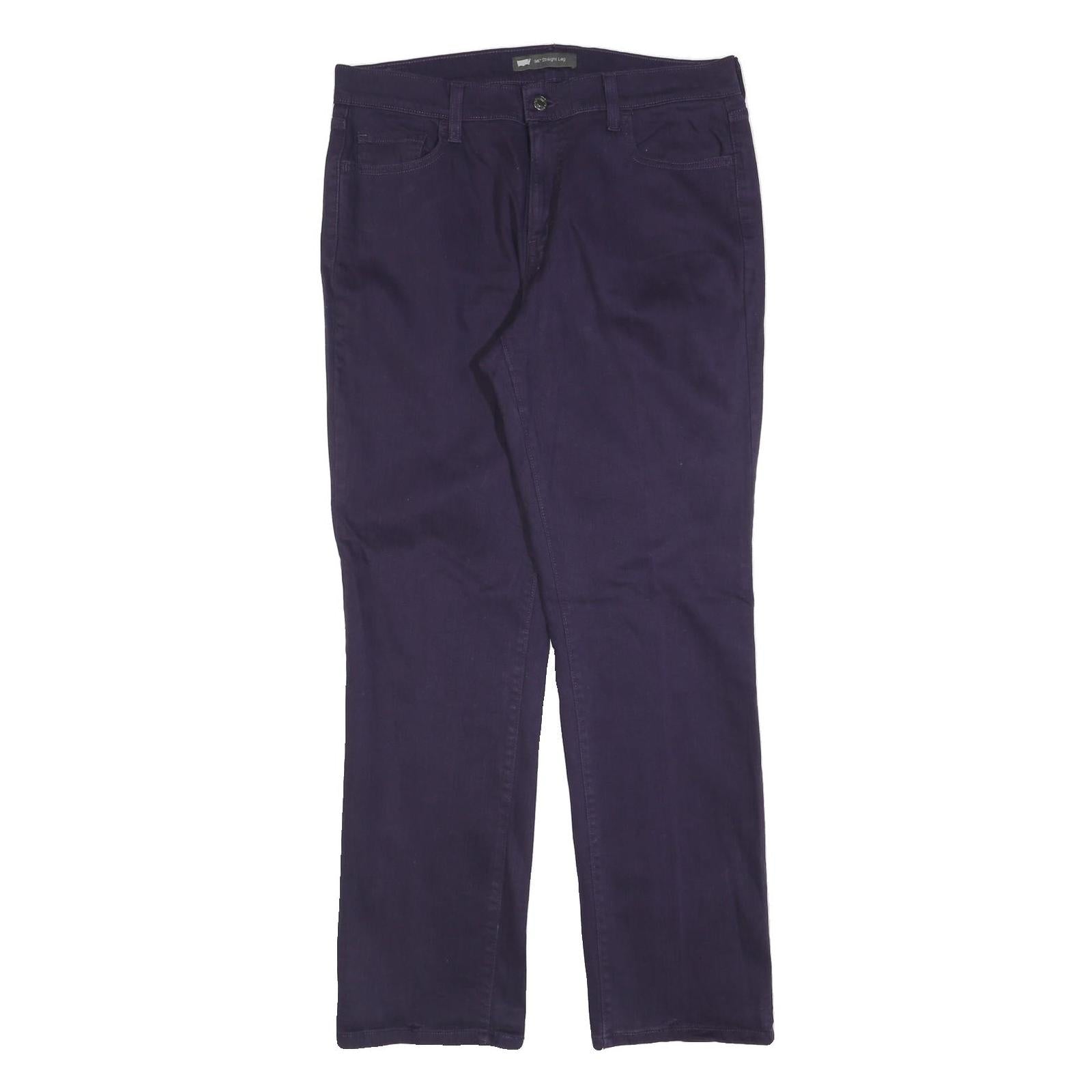 LEVI'S 505 Womens Jeans Blue Regular Straight Denim Medium W32 L32 Classic Fit