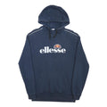 ELLESSE Mens Navy Blue Hoodie S Cotton Blend Casual Pullover Sweatshirt