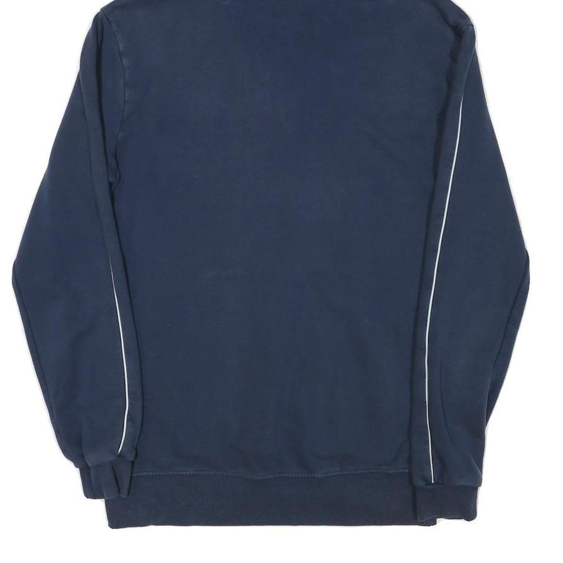 ELLESSE Mens Navy Blue Hoodie S Cotton Blend Casual Pullover Sweatshirt
