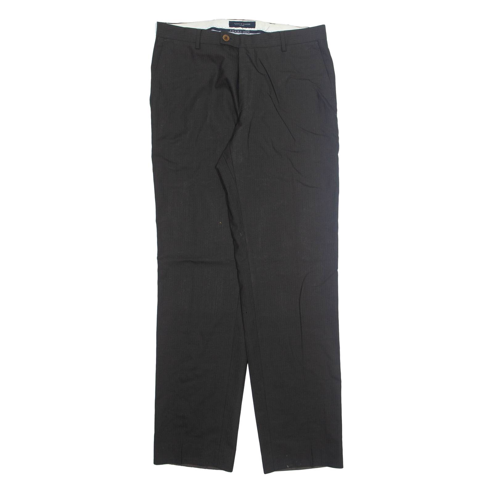 TOMMY HILFIGER Chino Workwear Mens Trousers Brown Regular Straight W32 L32