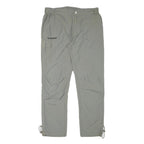 TEN DEGREES Mens Polyester Blend Grey Regular Fit Straight Trousers W34 L30