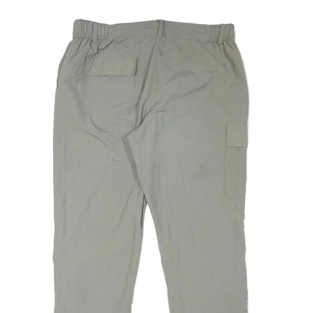 TEN DEGREES Mens Polyester Blend Grey Regular Fit Straight Trousers W34 L30