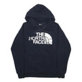 THE NORTH FACE Womens Navy Hoodie S Cotton Blend Logo Pullover Casual