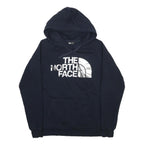 THE NORTH FACE Womens Navy Hoodie S Cotton Blend Logo Pullover Casual