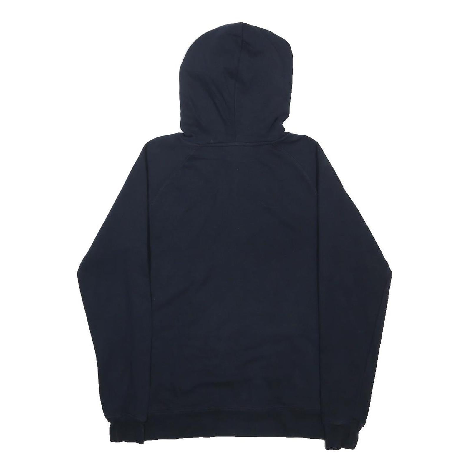 THE NORTH FACE Womens Navy Hoodie S Cotton Blend Logo Pullover Casual
