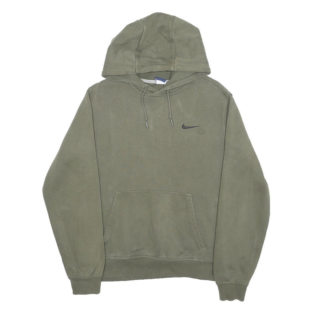 NIKE Mens Green Pullover Hoodie M Small Swoosh Logo Casual Wear