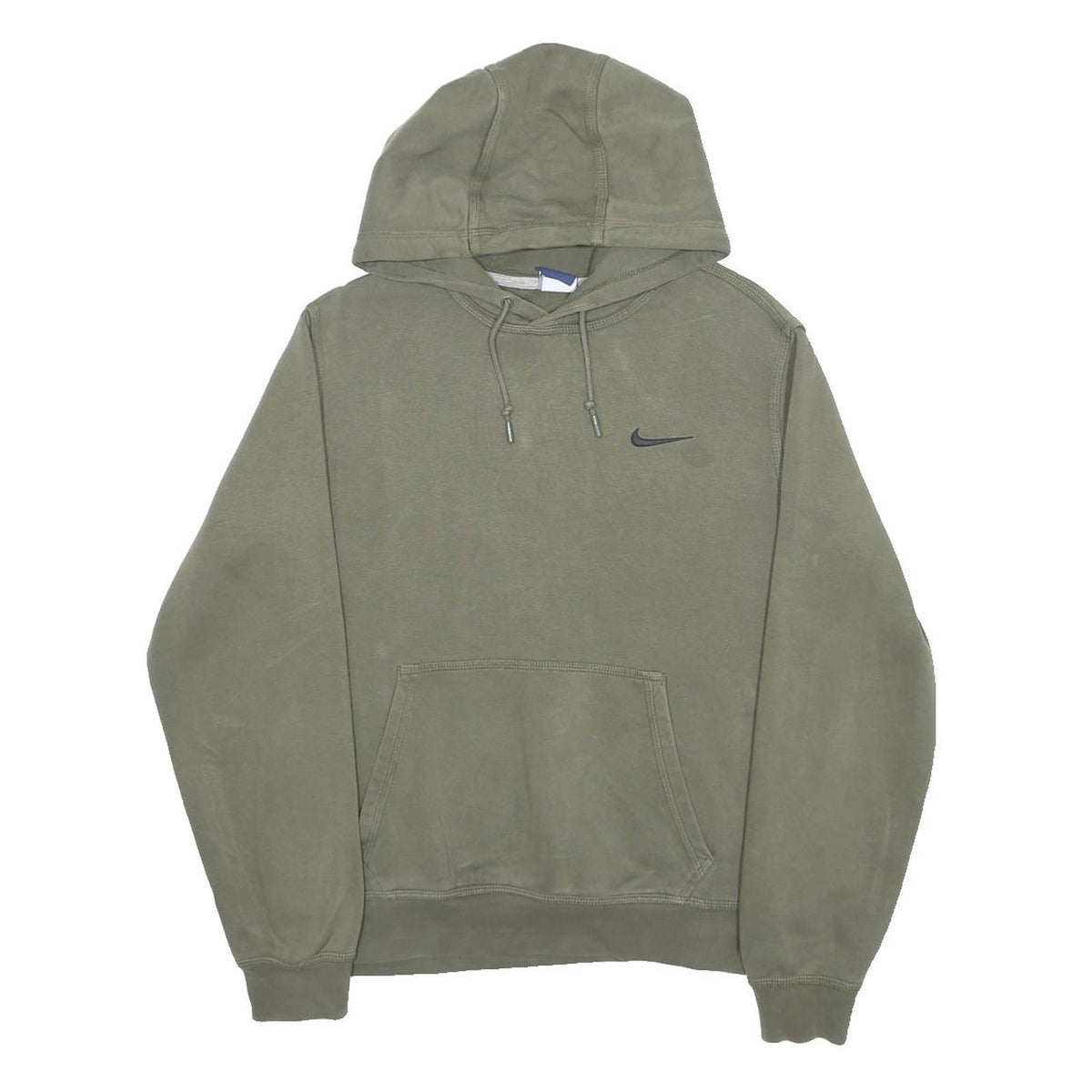NIKE Mens Green Pullover Hoodie M Small Swoosh Logo Casual Wear