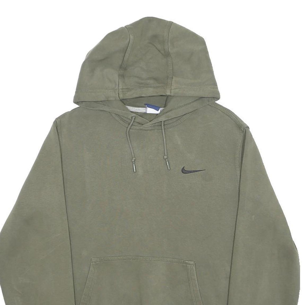NIKE Mens Green Pullover Hoodie M Small Swoosh Logo Casual Wear
