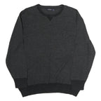 NAUTICA Mens Grey & Black Sweatshirt Crew Neck 2XL Casual Polyester Pullover