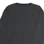 NAUTICA Mens Grey & Black Sweatshirt Crew Neck 2XL Casual Polyester Pullover
