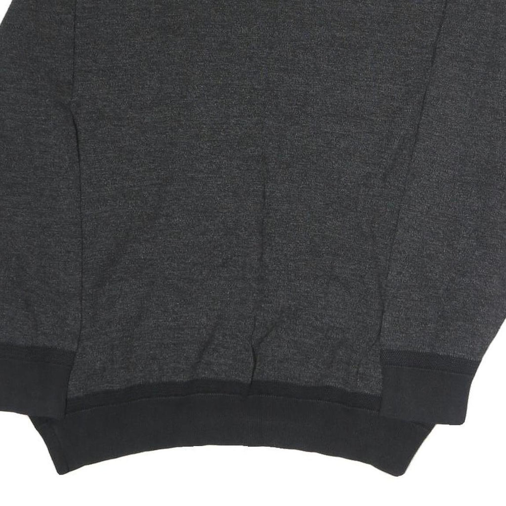 NAUTICA Mens Grey & Black Sweatshirt Crew Neck 2XL Casual Polyester Pullover