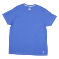 STARTER Mens Blue Plain T-Shirt XL Short Sleeve Crew Neck Casual Cotton Blend
