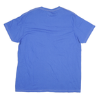 STARTER Mens Blue Plain T-Shirt XL Short Sleeve Crew Neck Casual Cotton Blend