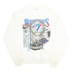 FRUIT OF THE LOOM Mens White Toronto Blue Jays World Series Crew Neck XL
