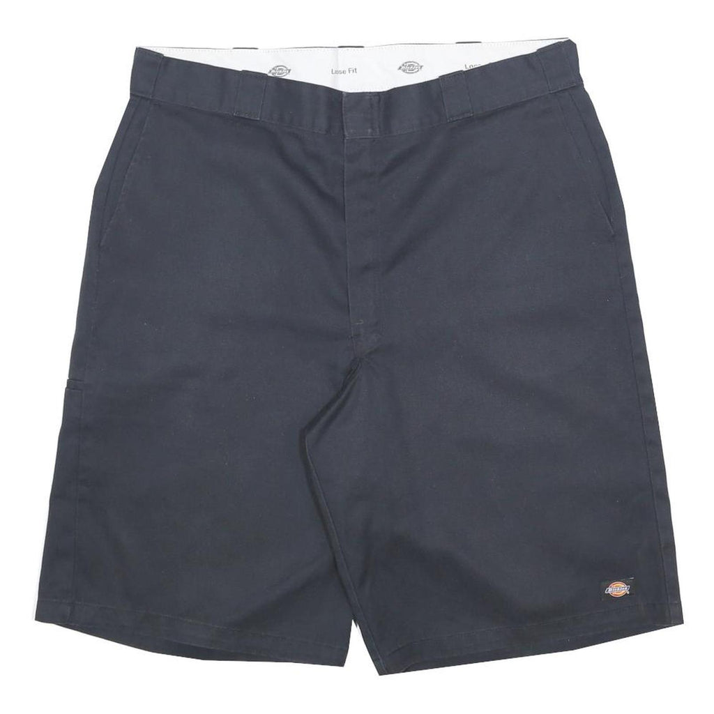 DICKIES Mens Shorts Black Loose Fit XL W40 Workwear Cotton Blend